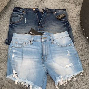 2 pairs Jean shorts. Size 7